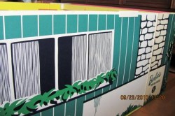 61 cardboard house front